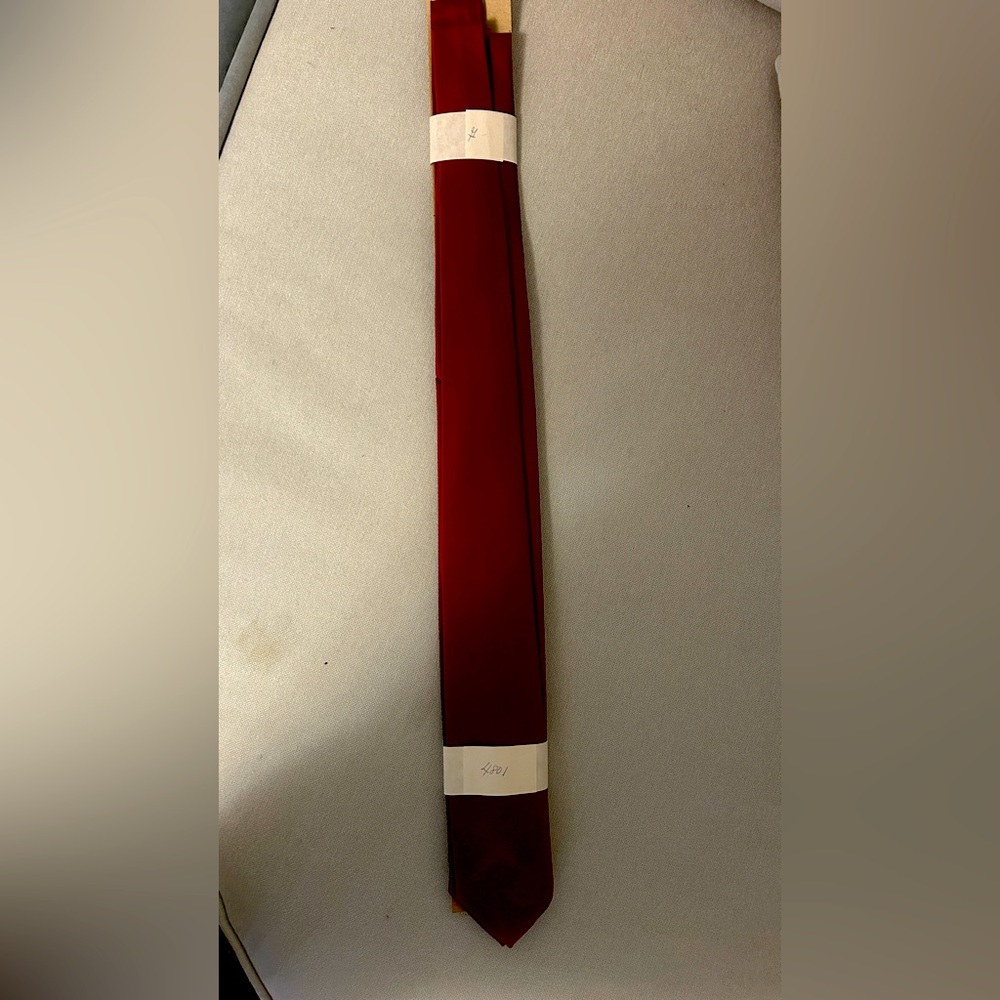 Beautiful pair of maroon Italian silk, red neck ties